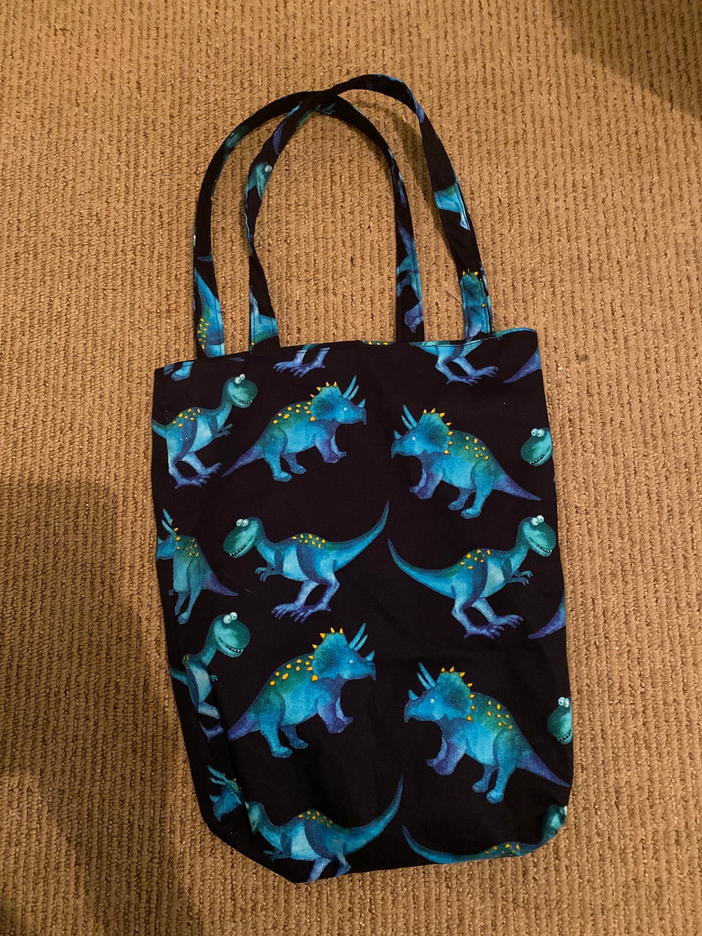 Reversible Dino tote bag