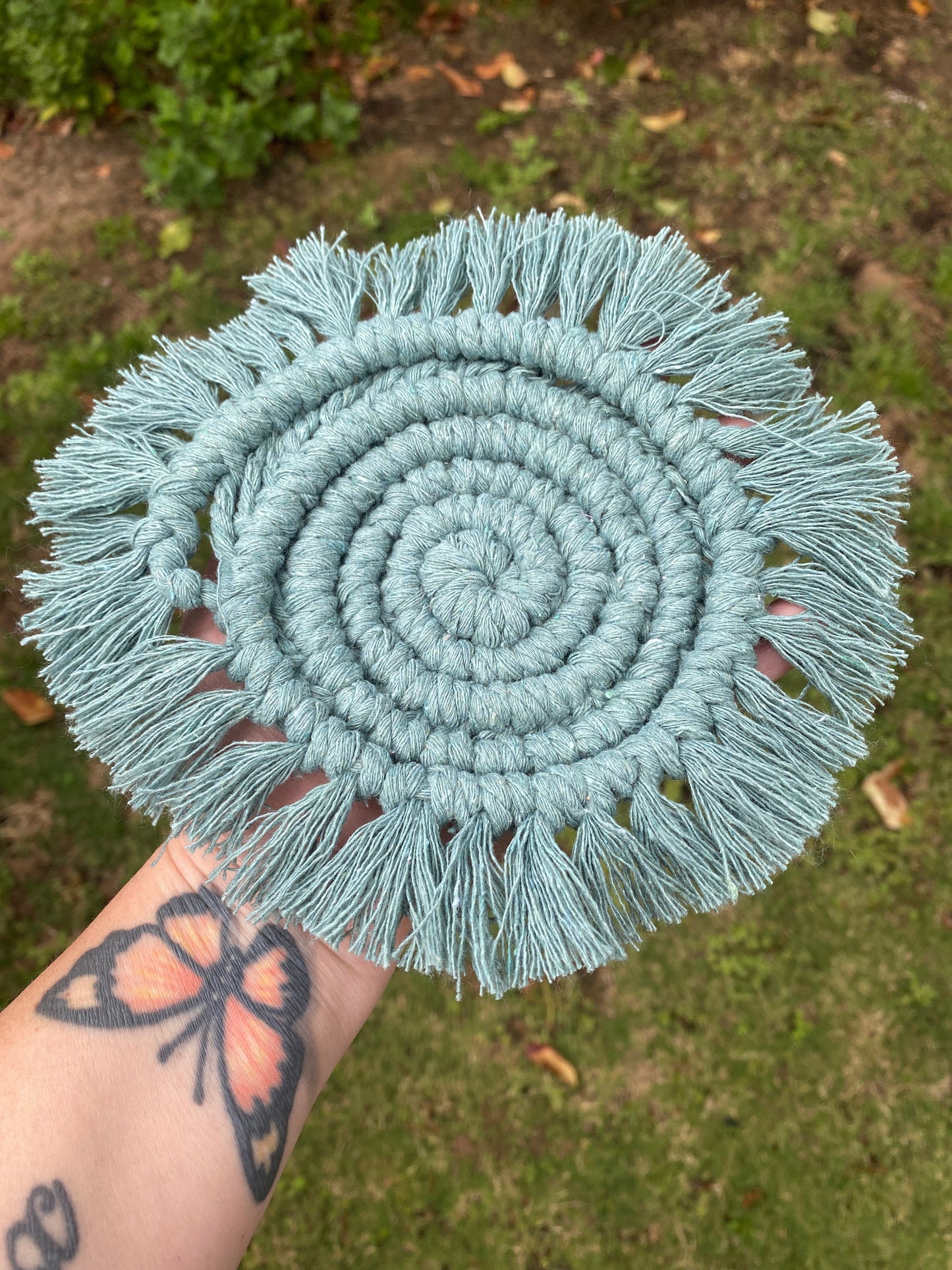 Macrame coasters