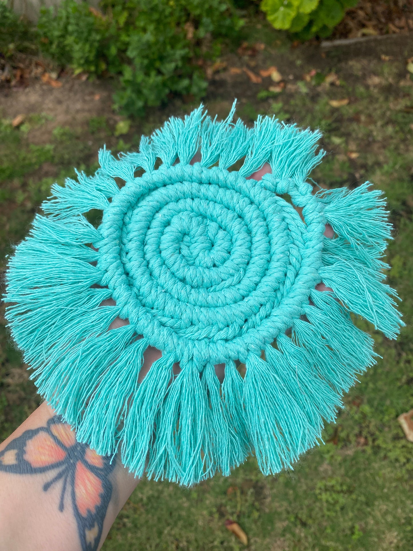 Macrame coasters