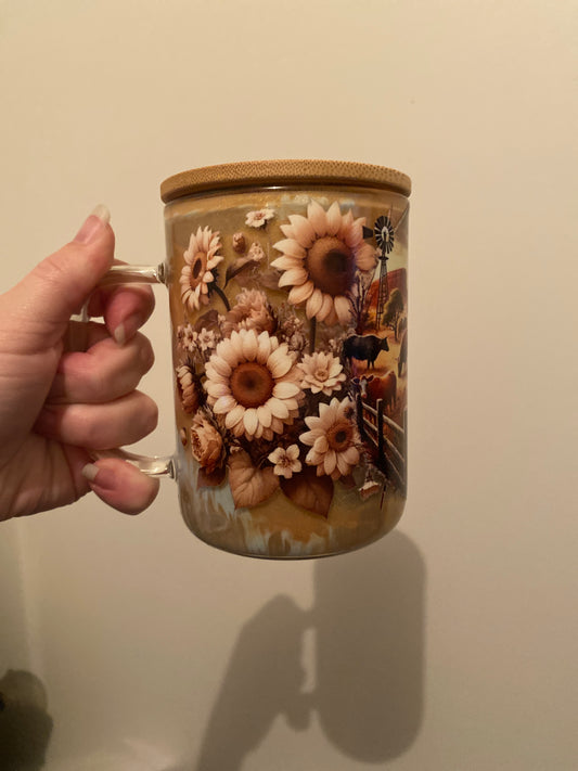 Glass mugs