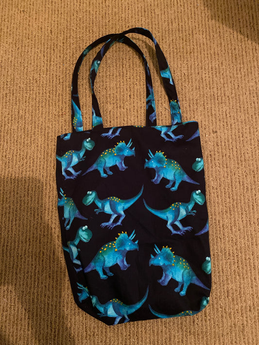 Reversible Dino tote bag