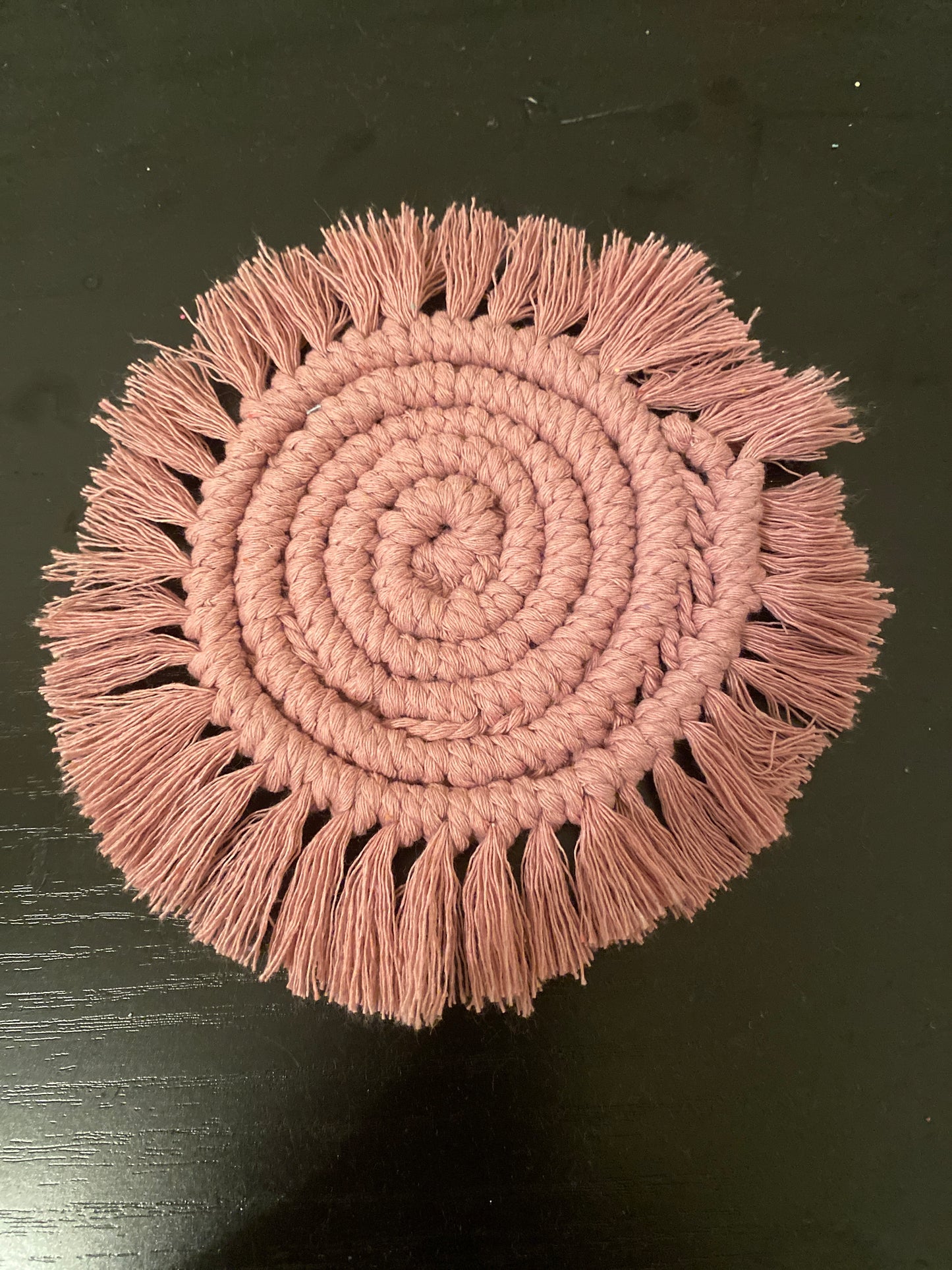 Macrame coasters