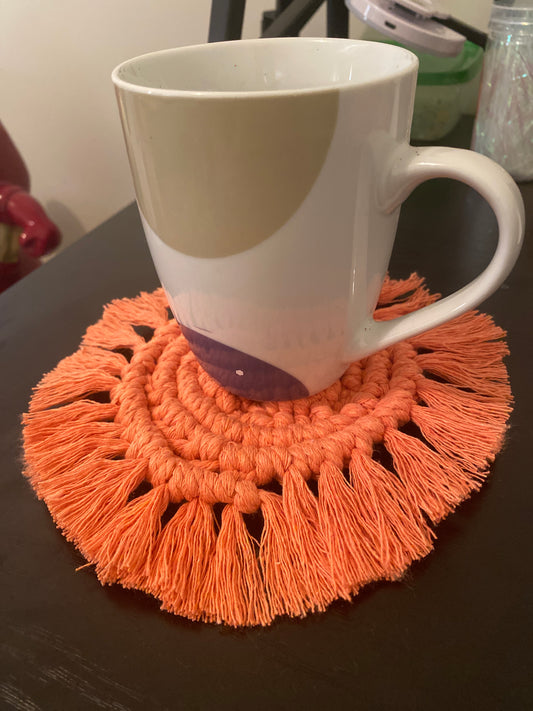 Macrame coasters