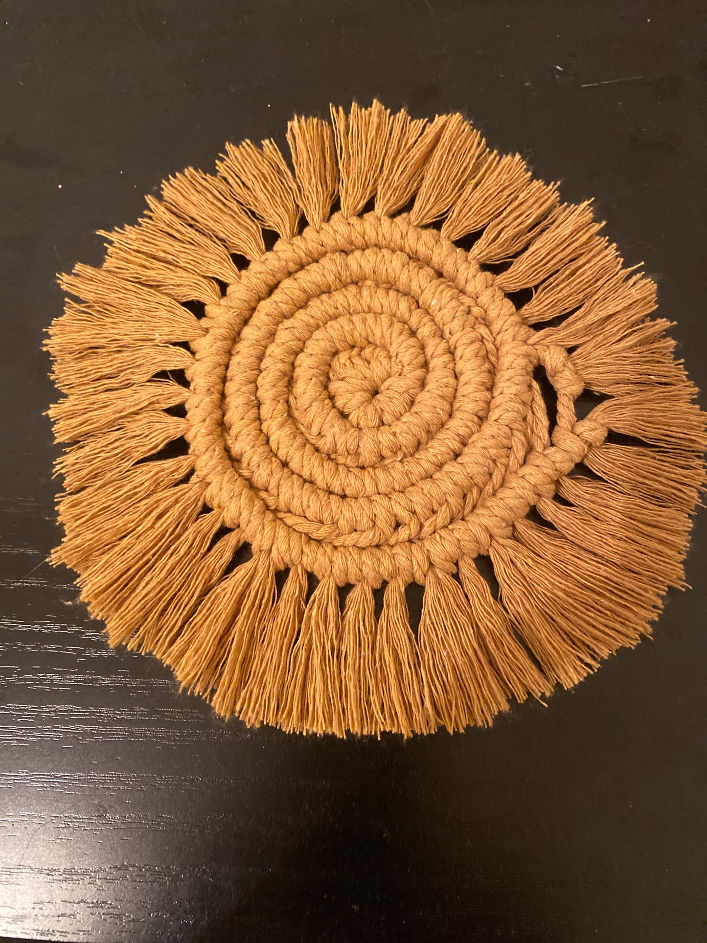 Macrame coasters